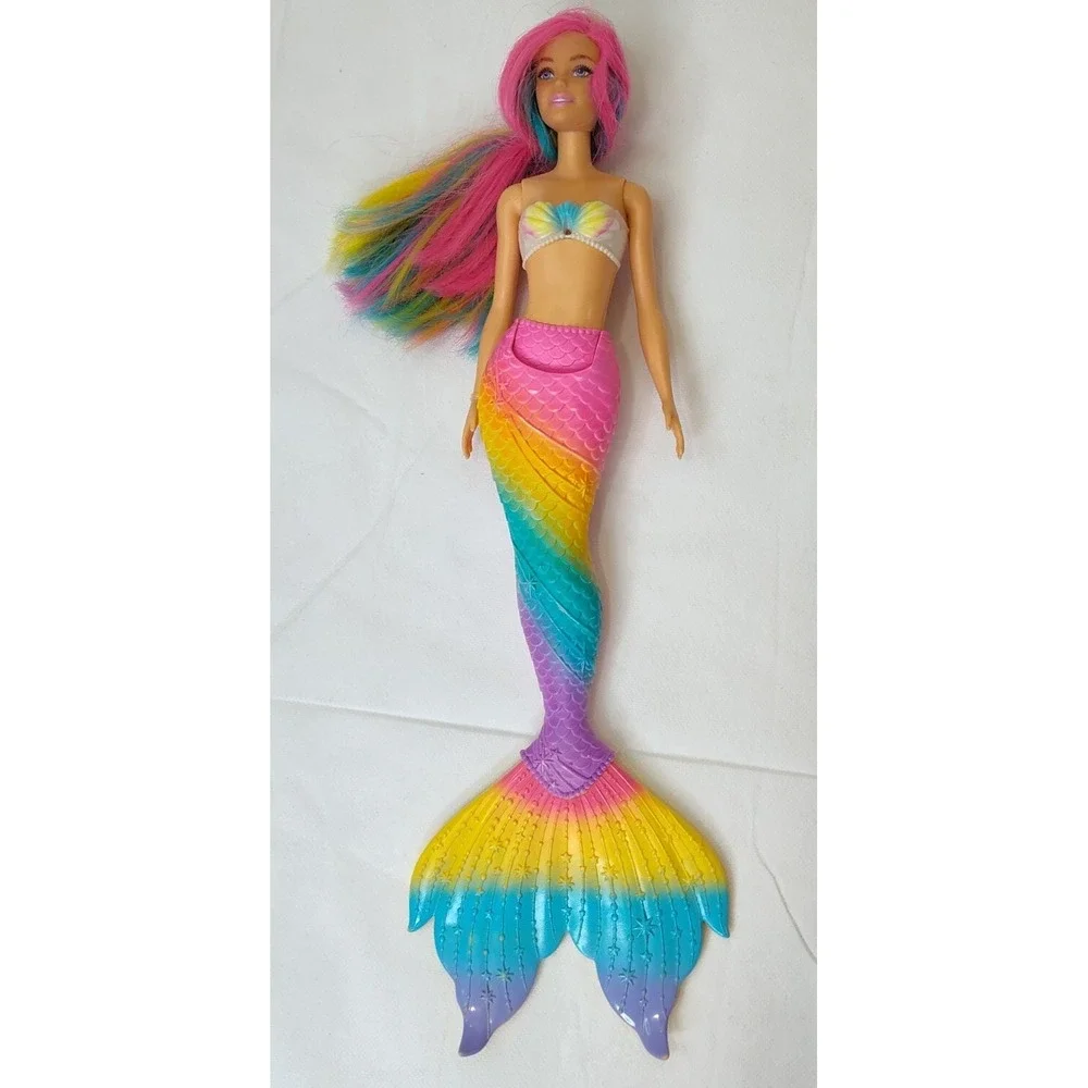 ☑️Barbie Dreamtopia Mermaids Lot Of 3 Colorful See Pictures Moves Limits Battery